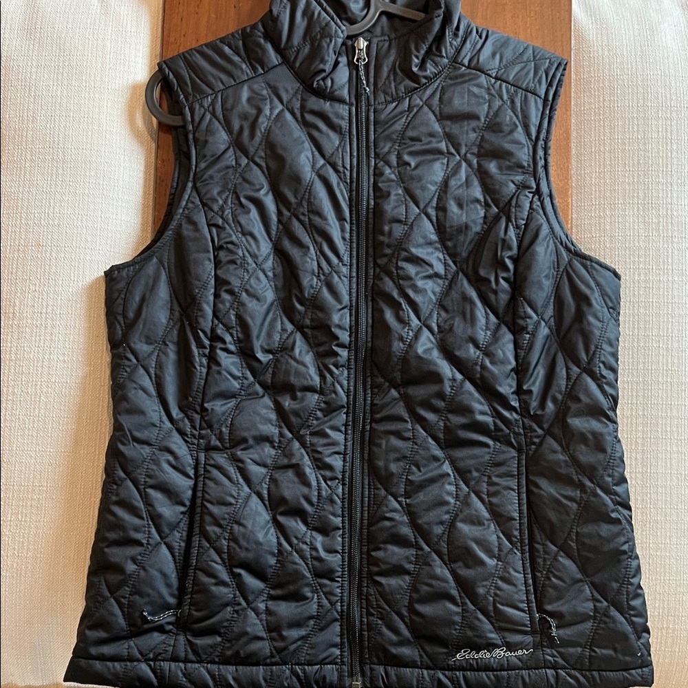 Eddie Bauer Charcoal Quilted Vest